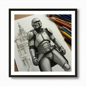 Star Wars Clone Trooper Art Print