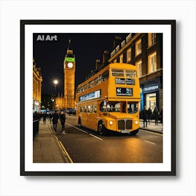 Big Ben At Night 5 Art Print