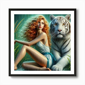 White Tiger 47 Art Print