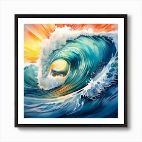 Ocean Wave 3 Art Print