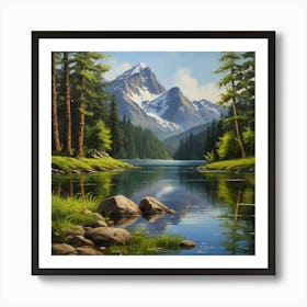 Mountain Lake 31 Art Print