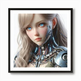 Robot Girl 26 Art Print