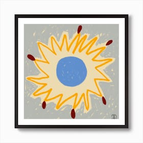 Sun Square Art Print