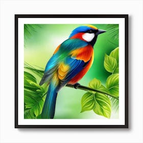 Colorful Bird 10 Art Print