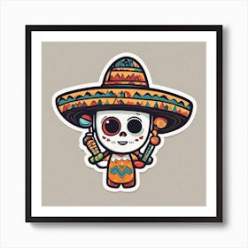 Day Of The Dead Skull 76 Art Print