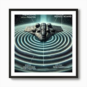 Aquasurge Recon Fighter Sound Dampening Waves Art Print