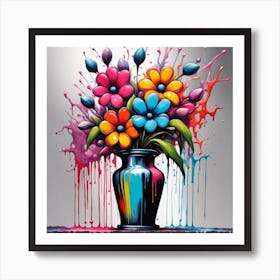 Flowers In A Vase 20 Art Print