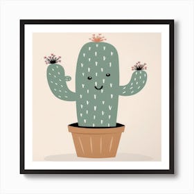 Cute Cactus 1 Art Print