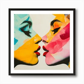 Gay Love - Two Women Kissing Art Print