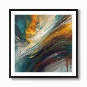 Oil Painting Abstract Art Print Art Print