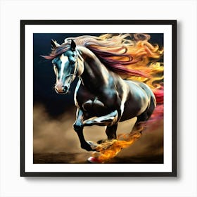 Fire Horse Art Print