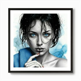 Blue Eyes 1 Art Print