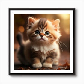 Cute Kitten Art Print