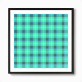 Plaid Fabric 36 Art Print