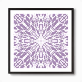 Purple Tie Dye Art Print
