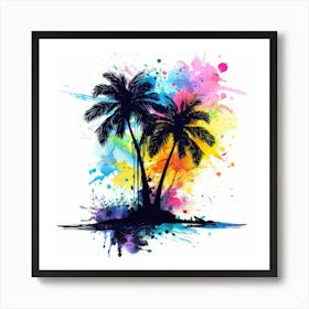 Palm Trees In The Sky 10 Art Print