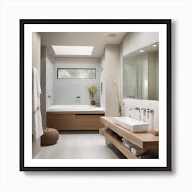 Modern Bathroom Art Print