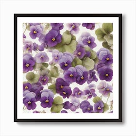 Violets 5 Art Print