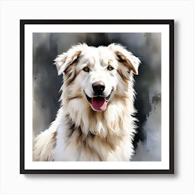 Friendly dog Art Print