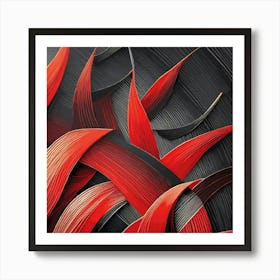 Abstract Red Abstract Painting Art Print