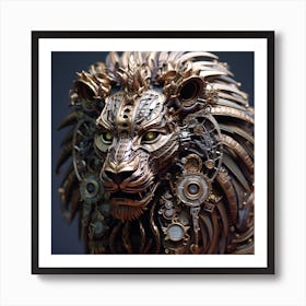 Armadiler Lion Face 3d Made From Electronic Parts Like Clock Hy 5e5e365b B5f0 4433 997e 9b835ee9431a 1 Art Print