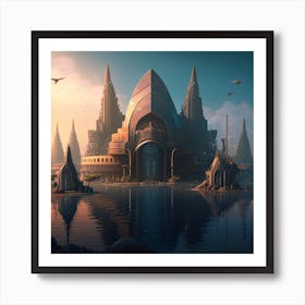 City In The Sky Art Print