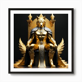 Golden Throne 1 Art Print