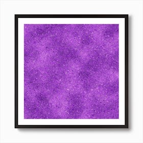 Violet Glitter Art Print