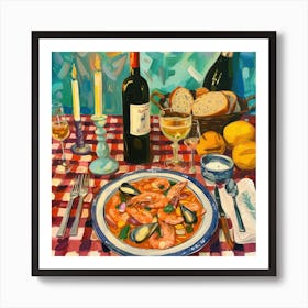 Cantina Del Cielo Trattoria Italian Food Kitchen Art Print