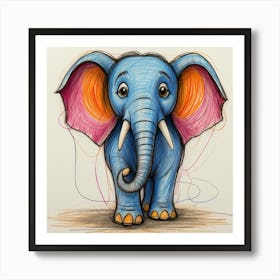 Little Elephant 8 Art Print