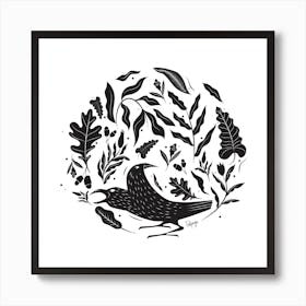 The Crows Square Art Print