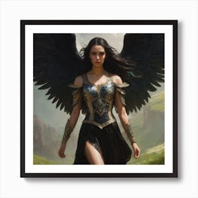 Angel With Wings Art Print