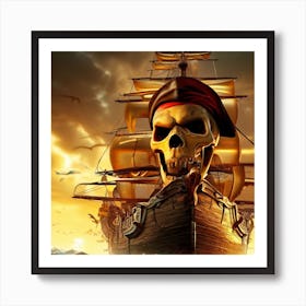 Pirate Ship Art Print