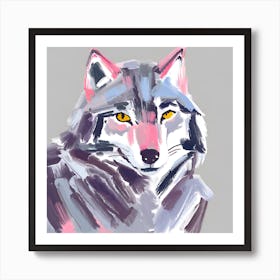 Gray Wolf 03 Art Print
