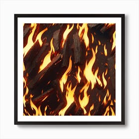 Fire Stock Video & Royalty-Free Footage Art Print