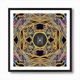 Psychedelic Mandala 17 Art Print