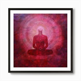 Meditating Man 1 Art Print