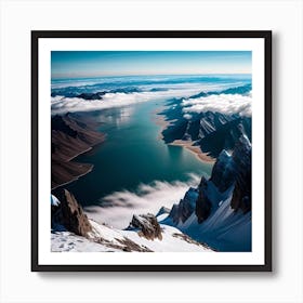 View From The Top Of A Mountain Art Print