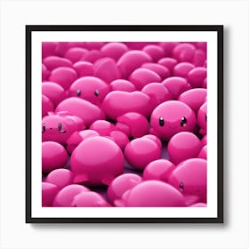 Pink Spheres Art Print