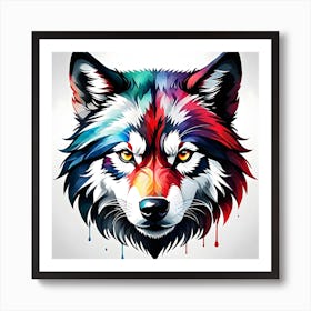 Wolf Head 7 Art Print