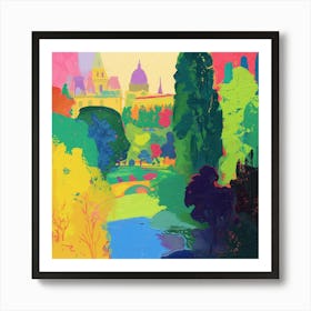 Abstract Park Collection Luxembourg Gardens Paris 4 Art Print
