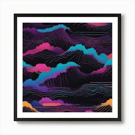 Wave Pattern Art Print