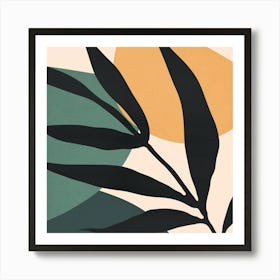 Botanical and tropical floral F Art Print