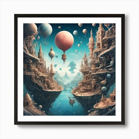 Fantasy City Art Print