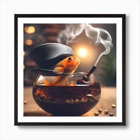 Goldfish In A Bowl 21 Art Print