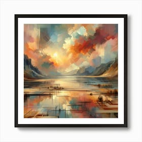 Abstract Horizons 25 Art Print