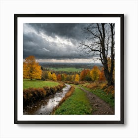 fall trails 1 Art Print