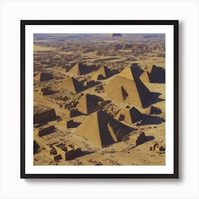 Beautiful Pyramids Of Giza Art Print