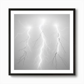 Lightning Bolts Art Print