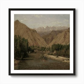 River In The Mountains Art Print